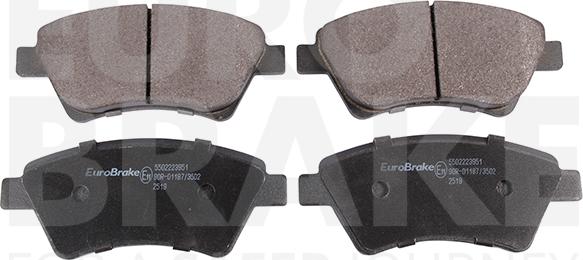 Eurobrake 5502223951 - Гальмівні колодки, дискові гальма autozip.com.ua