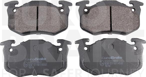 Eurobrake 5502223917 - Гальмівні колодки, дискові гальма autozip.com.ua