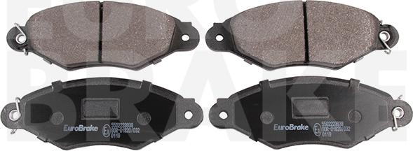 Eurobrake 5502223938 - Гальмівні колодки, дискові гальма autozip.com.ua