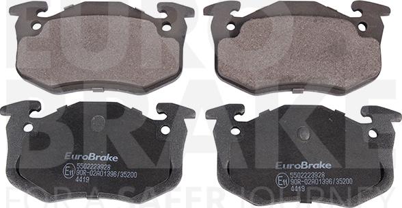 Eurobrake 5502223928 - Гальмівні колодки, дискові гальма autozip.com.ua