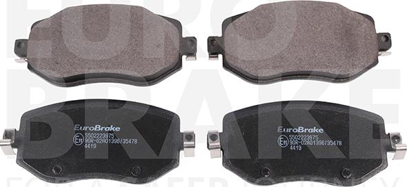 Eurobrake 5502223975 - Гальмівні колодки, дискові гальма autozip.com.ua