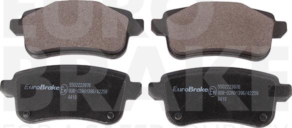 Eurobrake 5502223976 - Гальмівні колодки, дискові гальма autozip.com.ua