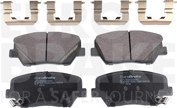 Eurobrake 5502223449 - Гальмівні колодки, дискові гальма autozip.com.ua