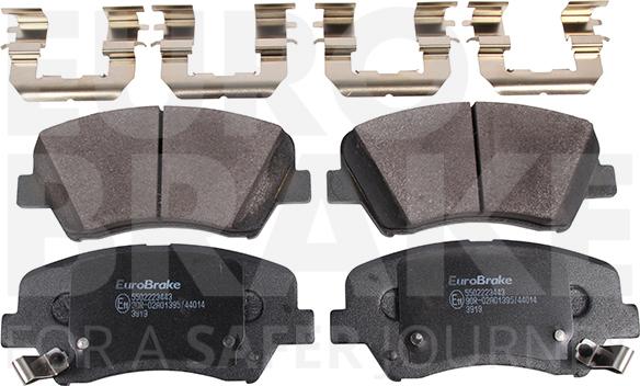 Eurobrake 5502223443 - Гальмівні колодки, дискові гальма autozip.com.ua