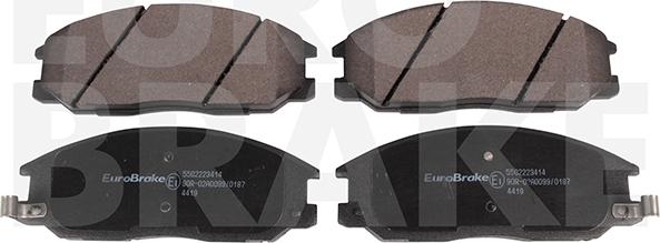 Eurobrake 5502223414 - Гальмівні колодки, дискові гальма autozip.com.ua