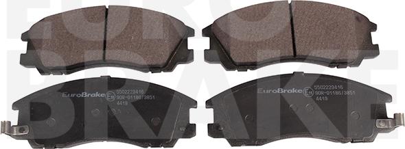 Eurobrake 5502223416 - Гальмівні колодки, дискові гальма autozip.com.ua