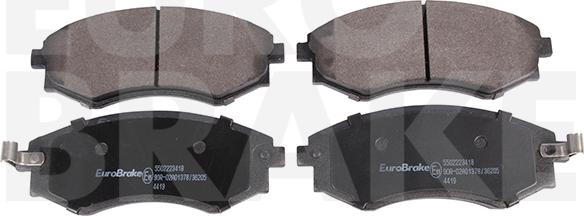 Eurobrake 5502223418 - Гальмівні колодки, дискові гальма autozip.com.ua