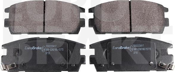 Eurobrake 5502223417 - Гальмівні колодки, дискові гальма autozip.com.ua