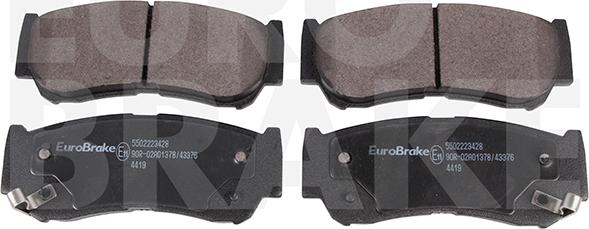 Eurobrake 5502223428 - Гальмівні колодки, дискові гальма autozip.com.ua