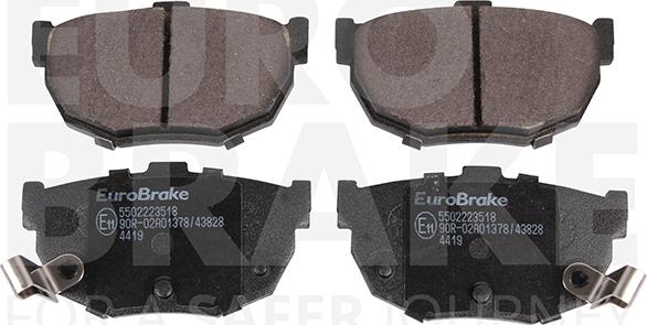 Eurobrake 5502223518 - Гальмівні колодки, дискові гальма autozip.com.ua