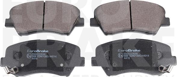 Eurobrake 5502223530 - Гальмівні колодки, дискові гальма autozip.com.ua