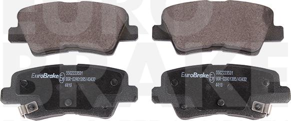 Eurobrake 5502223531 - Гальмівні колодки, дискові гальма autozip.com.ua