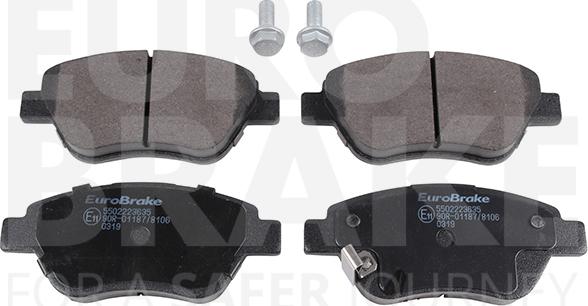 Eurobrake 5502223635 - Гальмівні колодки, дискові гальма autozip.com.ua