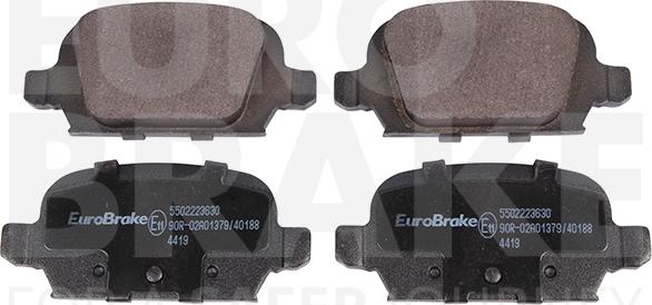 Eurobrake 5502223630 - Гальмівні колодки, дискові гальма autozip.com.ua