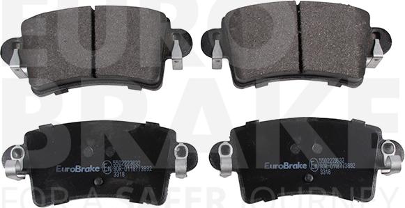 Eurobrake 5502223632 - Гальмівні колодки, дискові гальма autozip.com.ua