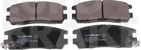 Eurobrake 5502223620 - Гальмівні колодки, дискові гальма autozip.com.ua