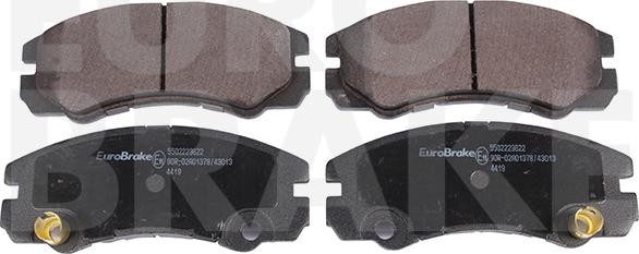 Eurobrake 5502223622 - Гальмівні колодки, дискові гальма autozip.com.ua