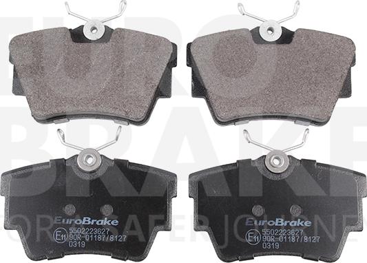 Eurobrake 5502223627 - Гальмівні колодки, дискові гальма autozip.com.ua