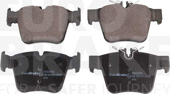 Eurobrake 5502223392 - Гальмівні колодки, дискові гальма autozip.com.ua