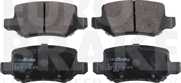 Eurobrake 5502223348 - Гальмівні колодки, дискові гальма autozip.com.ua