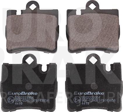 Eurobrake 5502223354 - Гальмівні колодки, дискові гальма autozip.com.ua