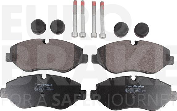 Eurobrake 5502223362 - Гальмівні колодки, дискові гальма autozip.com.ua