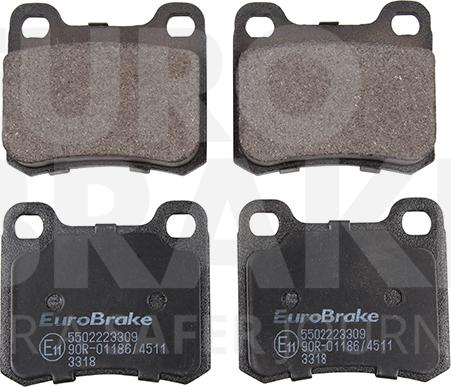Eurobrake 5502223309 - Гальмівні колодки, дискові гальма autozip.com.ua