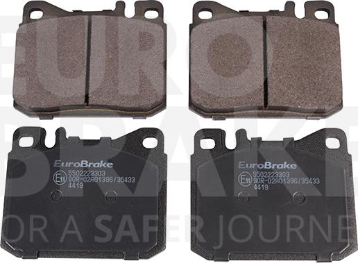 Eurobrake 5502223303 - Гальмівні колодки, дискові гальма autozip.com.ua