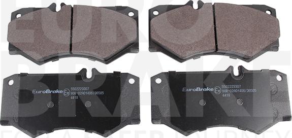 Eurobrake 5502223307 - Гальмівні колодки, дискові гальма autozip.com.ua