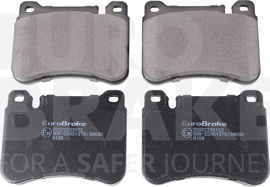 Eurobrake 55022233102 - Гальмівні колодки, дискові гальма autozip.com.ua