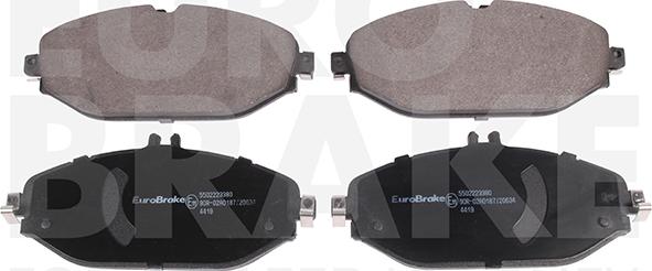 Eurobrake 5502223380 - Гальмівні колодки, дискові гальма autozip.com.ua