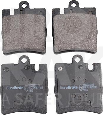 Eurobrake 5502223339 - Гальмівні колодки, дискові гальма autozip.com.ua