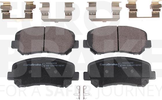 Eurobrake 5502223258 - Гальмівні колодки, дискові гальма autozip.com.ua