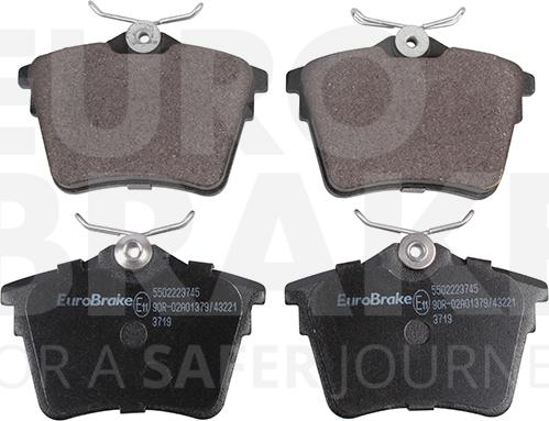 Eurobrake 5502223745 - Гальмівні колодки, дискові гальма autozip.com.ua