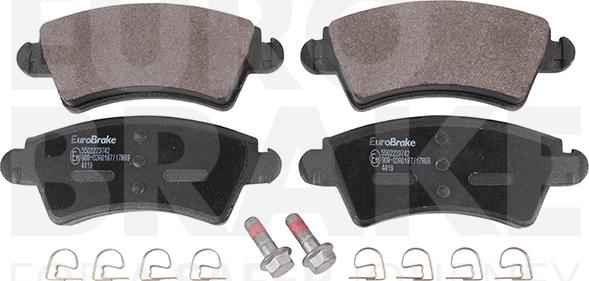 Eurobrake 5502223742 - Гальмівні колодки, дискові гальма autozip.com.ua