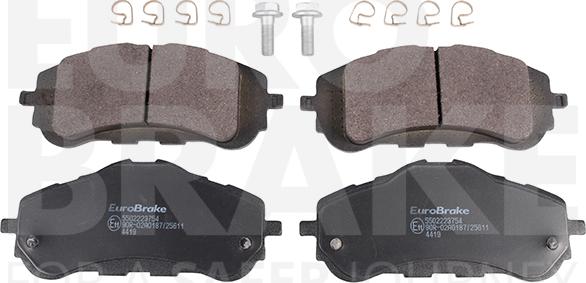 Eurobrake 5502223754 - Гальмівні колодки, дискові гальма autozip.com.ua