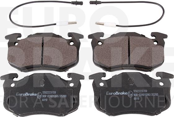 Eurobrake 5502223709 - Гальмівні колодки, дискові гальма autozip.com.ua