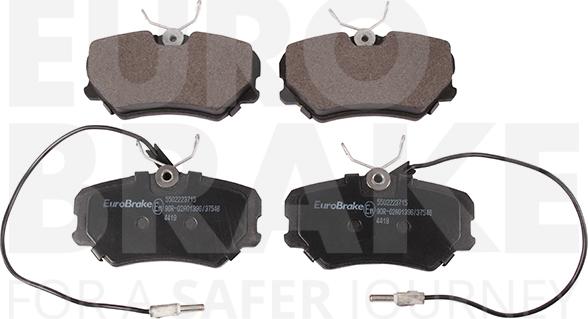 Eurobrake 5502223715 - Гальмівні колодки, дискові гальма autozip.com.ua