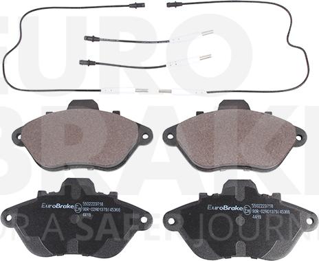 Eurobrake 5502223718 - Гальмівні колодки, дискові гальма autozip.com.ua