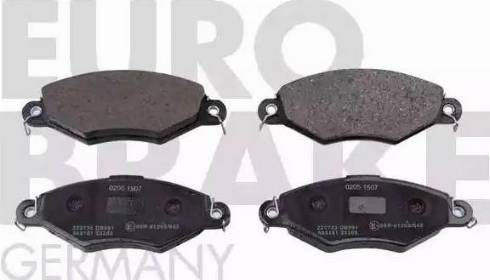 Eurobrake 5502223735 - Гальмівні колодки, дискові гальма autozip.com.ua