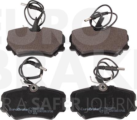 Eurobrake 5502223733 - Гальмівні колодки, дискові гальма autozip.com.ua