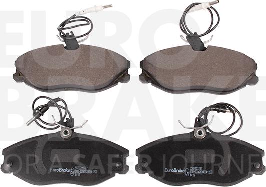 Eurobrake 5502223737 - Гальмівні колодки, дискові гальма autozip.com.ua