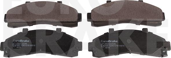 Eurobrake 5502222546 - Гальмівні колодки, дискові гальма autozip.com.ua