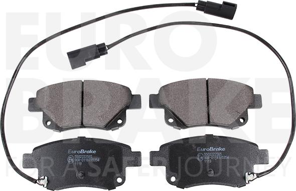 Eurobrake 5502222565 - Гальмівні колодки, дискові гальма autozip.com.ua