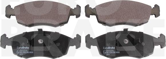 Eurobrake 5502222516 - Гальмівні колодки, дискові гальма autozip.com.ua