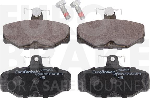 Eurobrake 5502222517 - Гальмівні колодки, дискові гальма autozip.com.ua