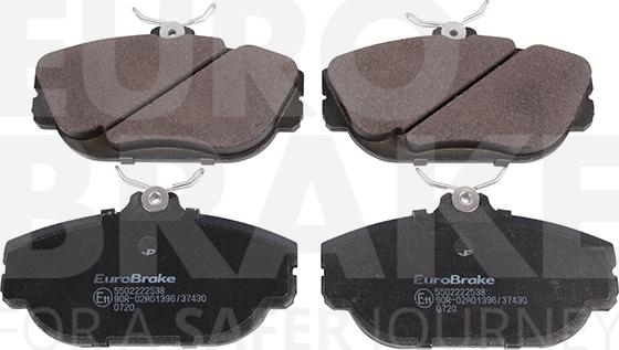 Eurobrake 5502222538 - Гальмівні колодки, дискові гальма autozip.com.ua