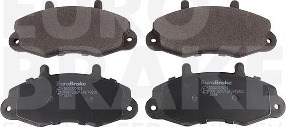 Eurobrake 5502222521 - Гальмівні колодки, дискові гальма autozip.com.ua