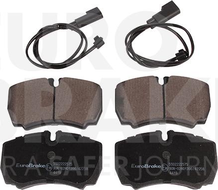 Eurobrake 5502222575 - Гальмівні колодки, дискові гальма autozip.com.ua