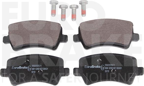 Eurobrake 5502222571 - Гальмівні колодки, дискові гальма autozip.com.ua
